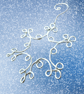 Silver & Blue Snowflake Christmas Decorations - Image 1