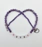 Amethyst & Crackle Quartz Necklace, February Birthday, Anniversary, Gift For Her - Image 6