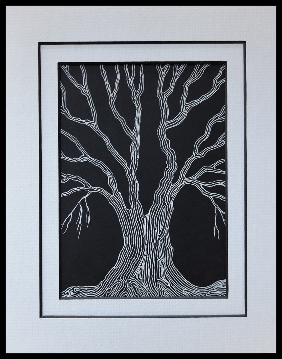 Spooky Tree, original drawing