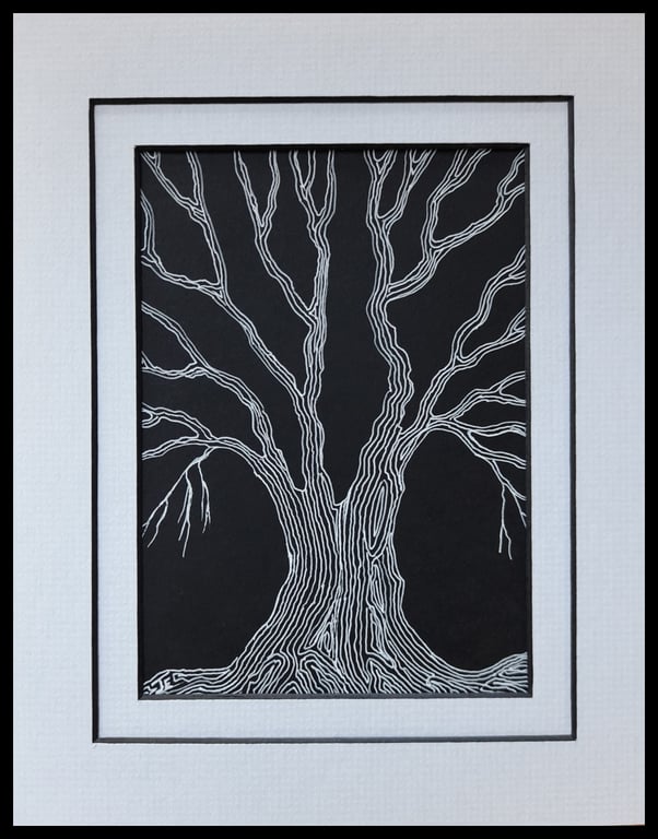 Spooky Tree, original drawing