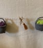 Handmade crochet cauldron bunting  - Image 5