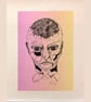 Fractured i - pastel mini print - Image 1