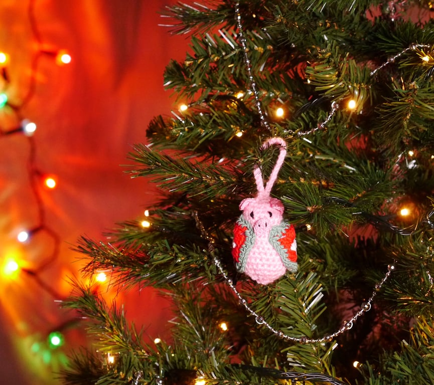Pig in Blanket Crochet Decoration 