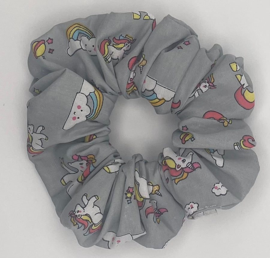 SCRUNCHIE - Grey Unicorn