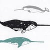 Narwhals  - Greetings Card