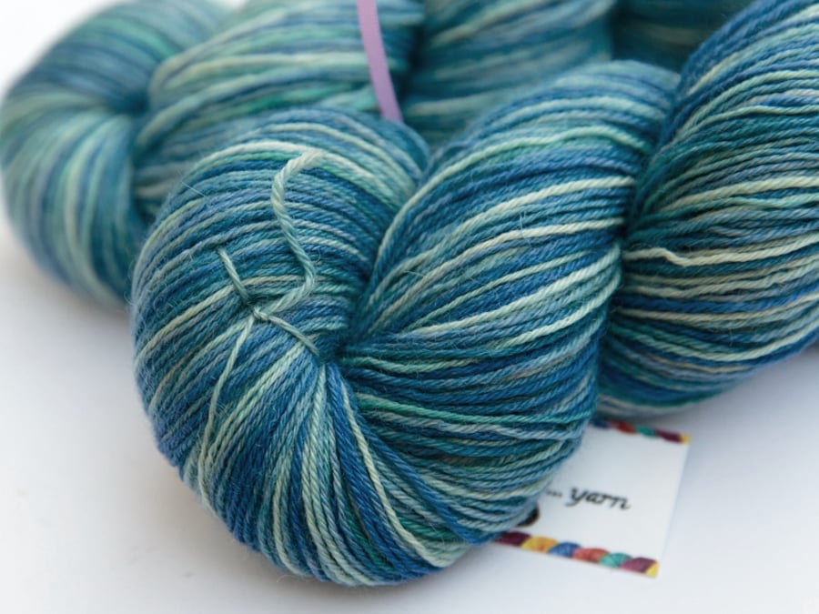 SALE: Ice Floe - Superwash Bluefaced Leicester 4 ply yarn
