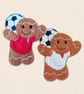 Football Gingerbread Decoration - Embroidered Football Lover Decoration