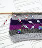 Rainbow Jewel Knitting Row Counter Chain - 1–0 Number Stitch Marker Chain - Image 1
