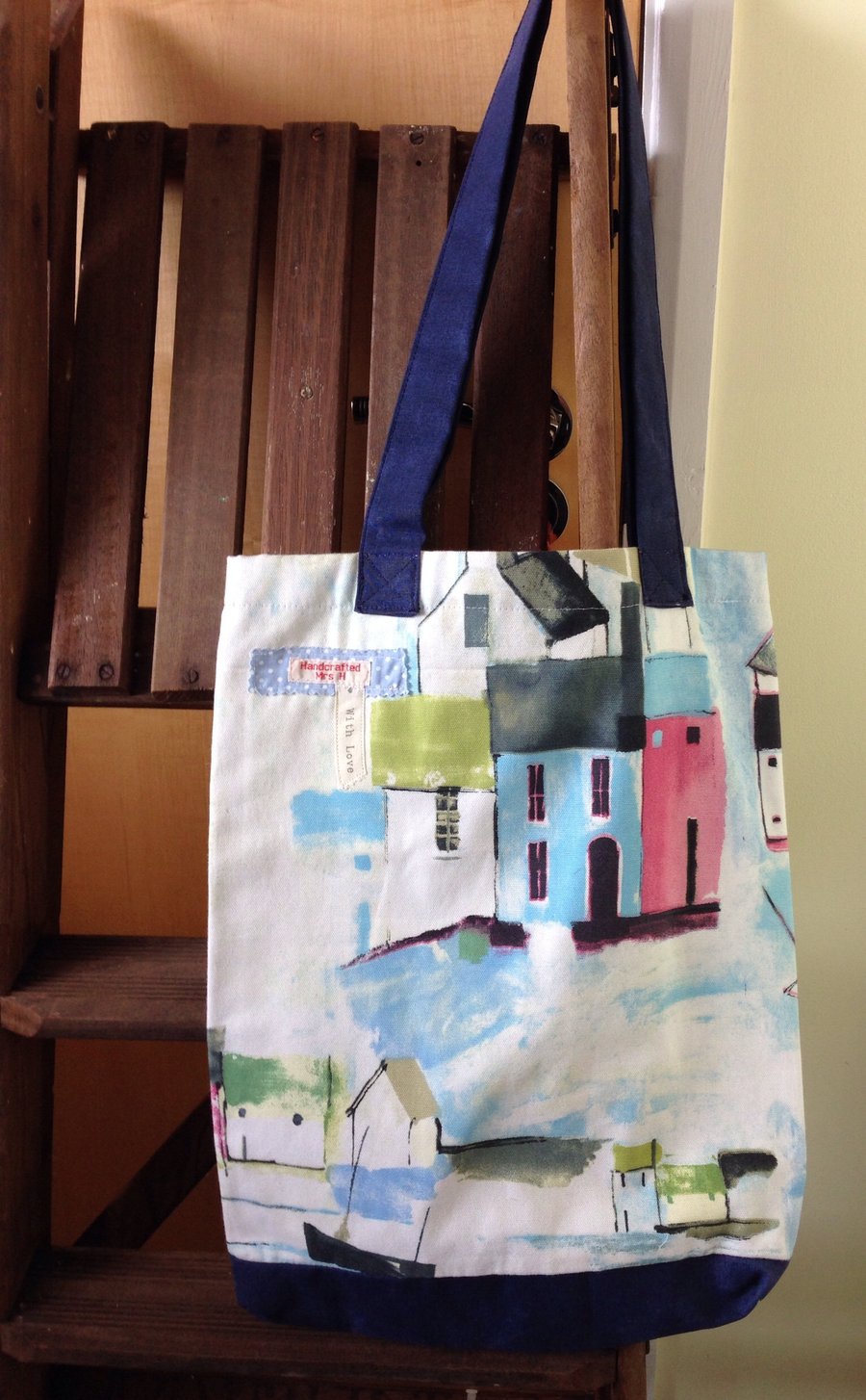 Extra Long handled St Ives tote shopper bag