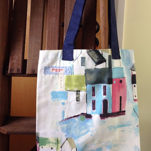 Extra Long handled St Ives tote shopper bag