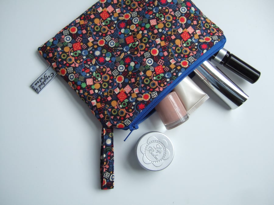 Liberty fabric purse for keepsakes, cosmetics or coins.
