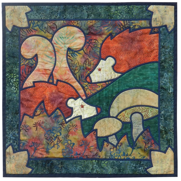 Hedgehogs Wall Quilt