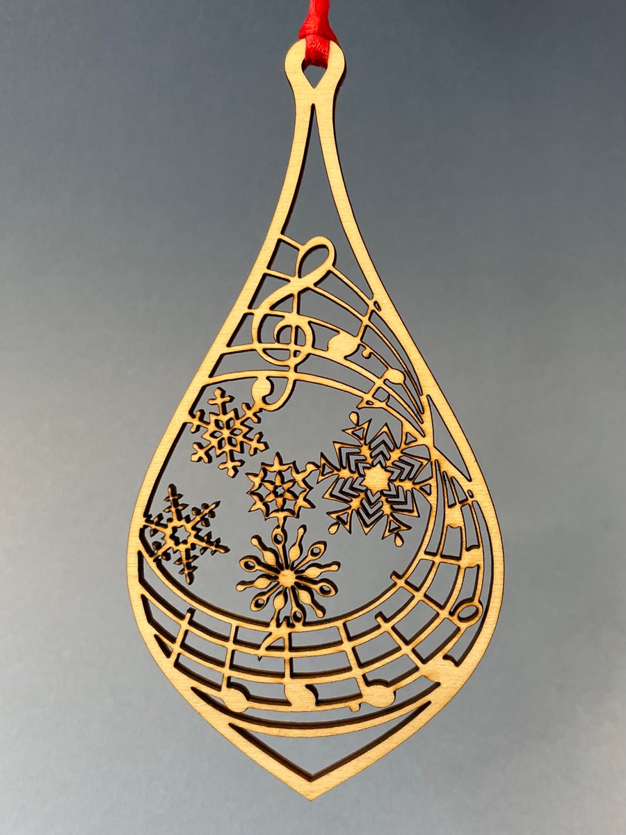 Christmas carol decoration - In The Bleak Midwinter