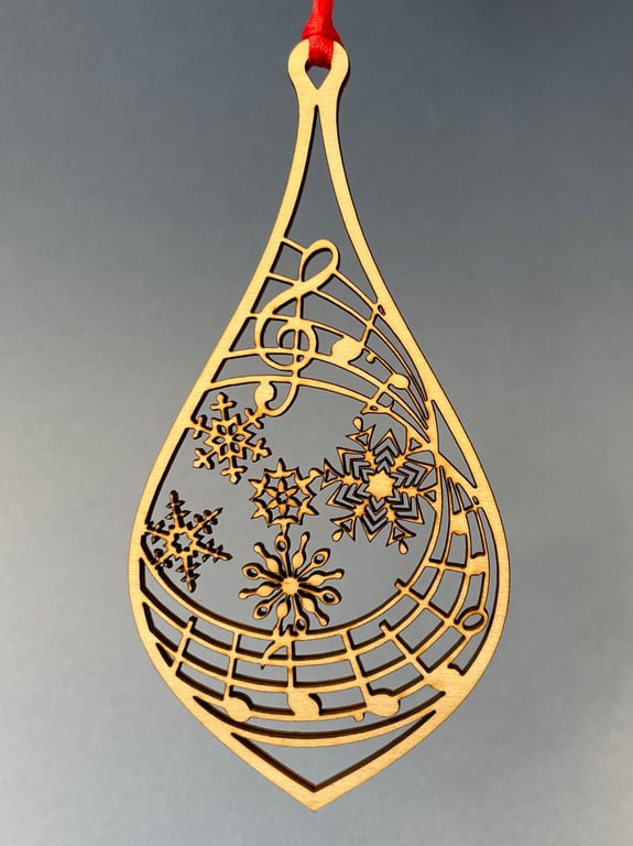 Christmas carol decoration - In The Bleak Midwinter