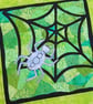 Spider and web Halloween Kit Art Quilt Panel - Image 3