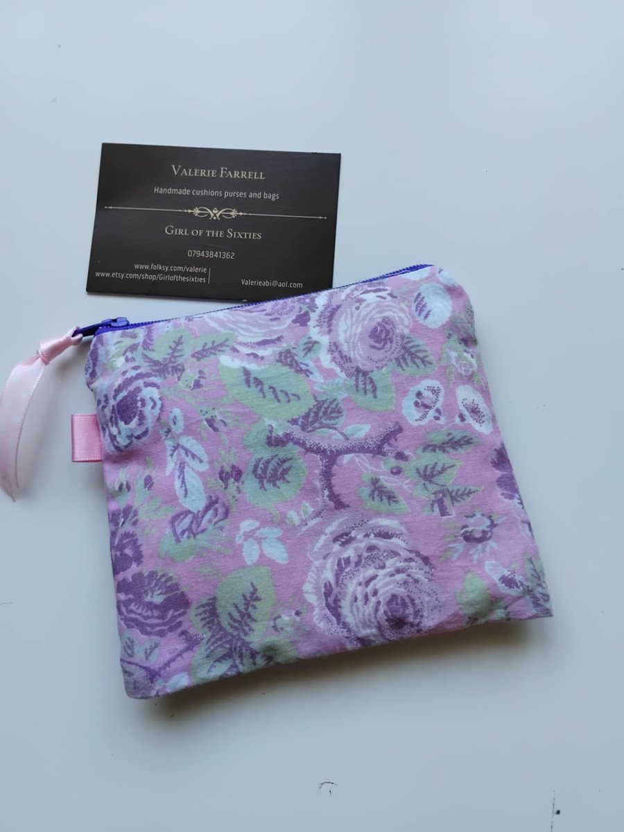 SALE Floral  Coin Purse