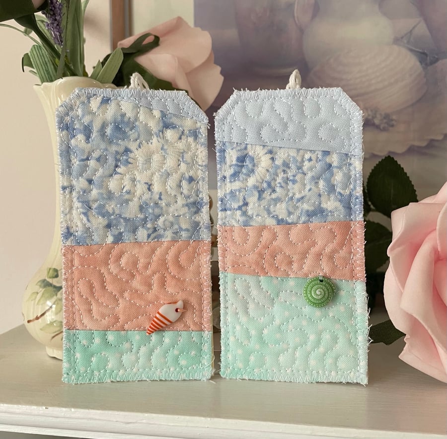 By the Sea set of two gift tags PB7