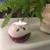 Ceramic Christmas Pudding Tealight Holder
