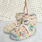 Tootsie Booties 100% Wool Electric Sprinkles