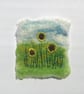 Sunflower Picture, Wool Felt and Embroidery  - Image 5