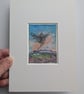 Murmuration Cottage - Original miniature. A5 Mounted - Image 4
