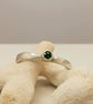 Sterling Silver Ring with 3mm Tsavorite Garnet – One of a Kind - Image 9