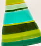 Fused Glass Green Stripy Christmas Tree  - Image 4