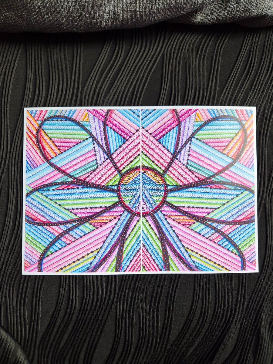 A4 Blooming Sweet Print - Unframed Zentangle Flower Art