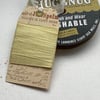 VINTAGE -STYLE ribbon . 4 yds. ( silky, seam binding ). 'Primrose'.
