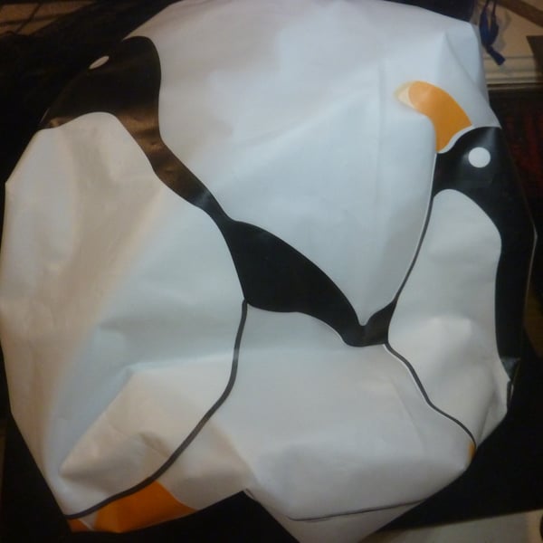 Luxury Penguin Shower Cap Fully Waterproof Adjustable Filled Large Size
