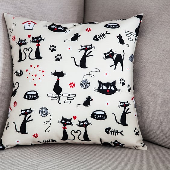 Cats Cushion Gift for cat lovers housewarming  gifts wedding gifts 