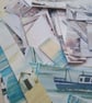 Seascape paper backed fabric offcuts for crafting - zero waste materials - Image 10