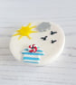 Seaside themed magnetic needle minder, polymer clay ONE supplied - Image 7
