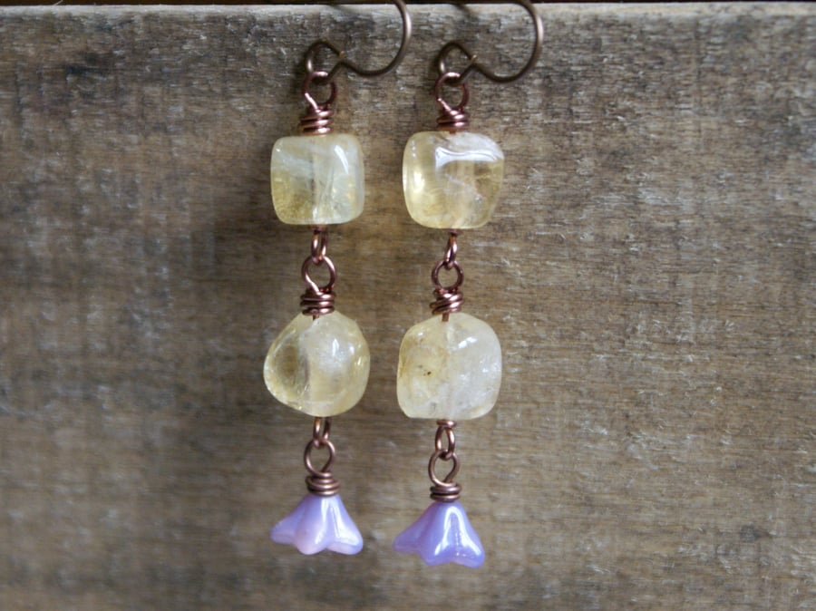 Citrine Drop Earrings