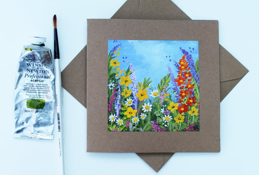 Original Art - Greetings Card "Cottage Garden (Ref No. 150)