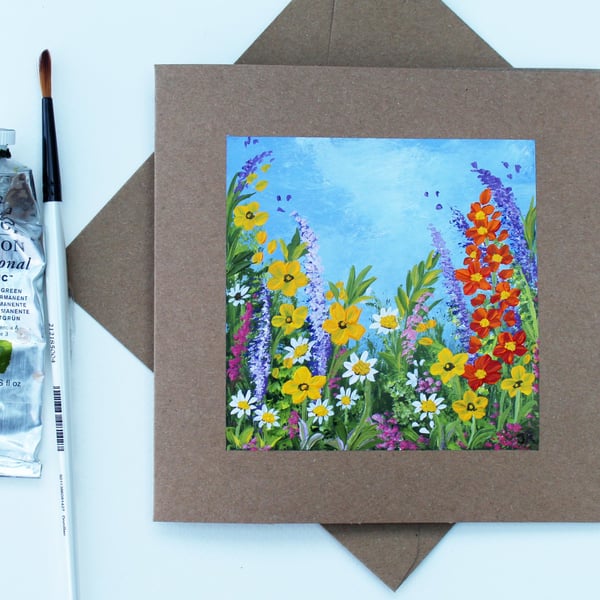 Original Art - Greetings Card "Cottage Garden (Ref No. 150)