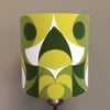 MOD MCM GREEN JEWFIK VIntage Abstract 60s 70s Fabric Lampshade option 