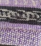 Hand Knitted Baby Blanket Lavender Grey Fair Isle Pram Blanket - Image 7