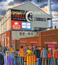 Partick T. Framed & Unframed Art Print, Thistle Football FC Firhill Stadium Gift - Image 2