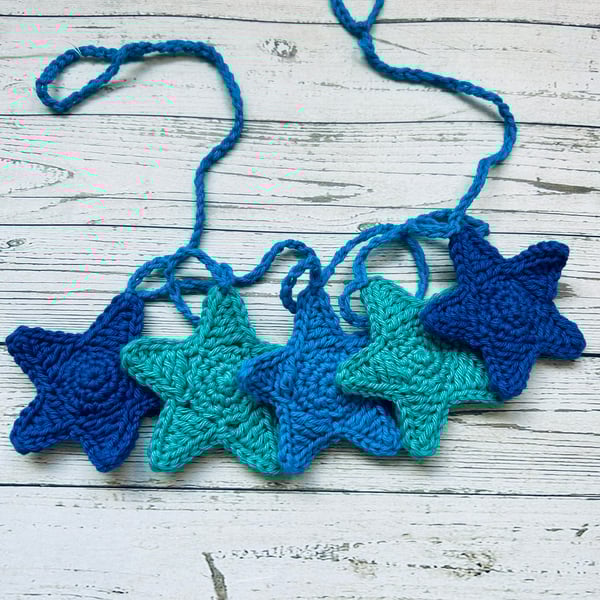 Crochet Star Garland