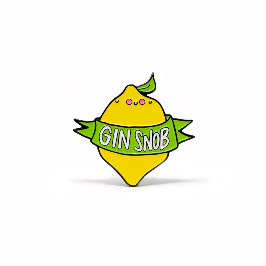 Gin Snob Enamel Pin Badge