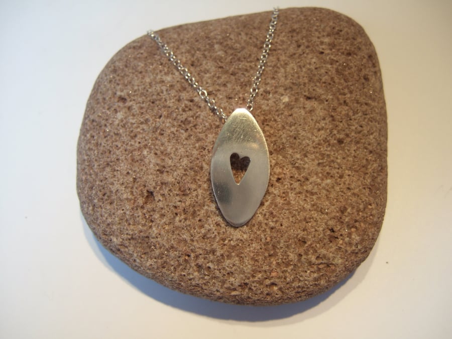 Sterling Silver Heart Nugget