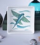 Flying Fish Design Ceramic Tile Trivet with Cork Backing - Image 5
