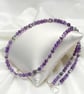 Amethyst and Rain Flower Agate Necklace - Image 1