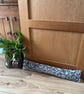 Handmade Grey Draft Excluder Removable Washable Cover Sand & Hollow Fibre - Image 1