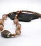 frosted pink lampwork glass necklace - Image 3
