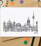 Berlin Skyline Greetings Card - Image 1