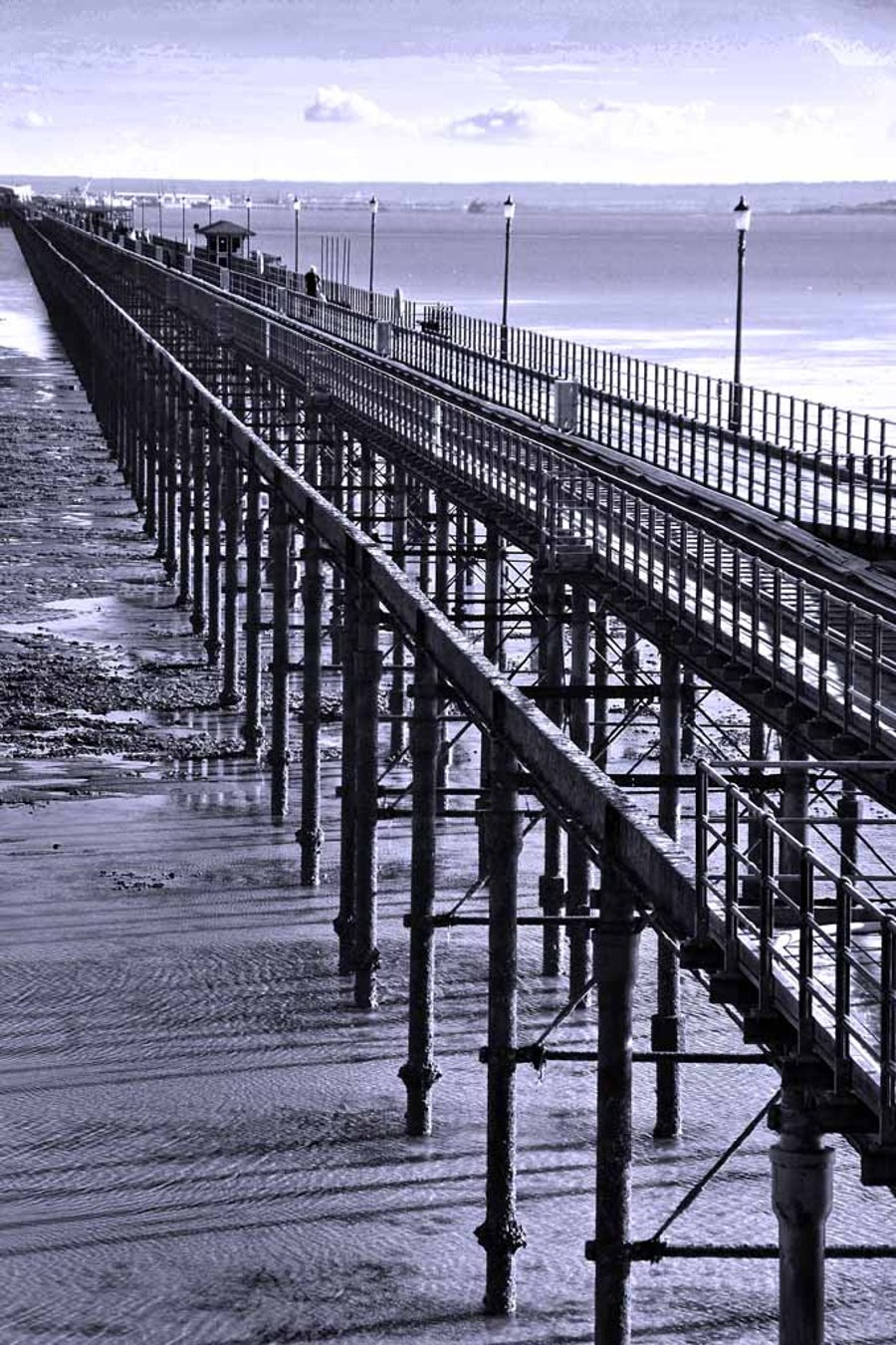 Southend on Sea Pier England Essex UK 12"x18" Print