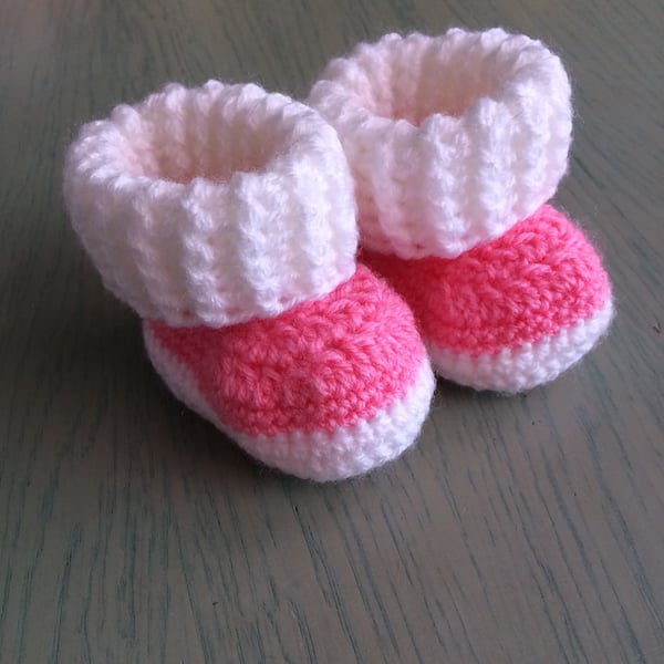 Crocheted Baby Booties