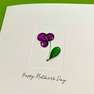 Mother's Day Card - Easter Card - Birthday Card - Thank you Card - Wire Rose